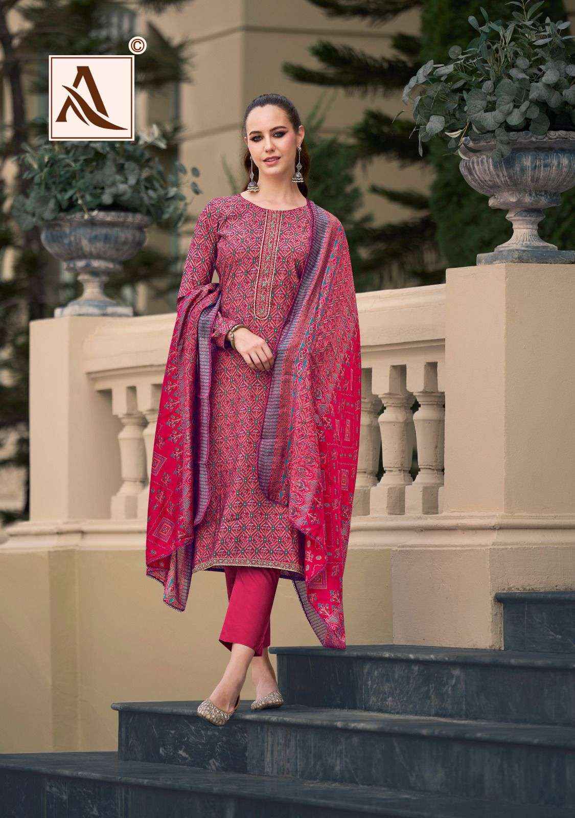 Alok Heer Modal Silk Dress Material 6 pcs Catalogue