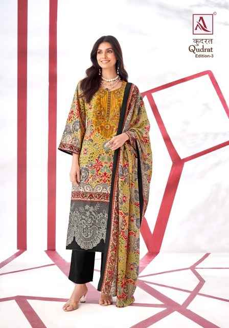 Alok Qudrat Edition 3 Cotton Dress Material 8 pcs Catalogue
