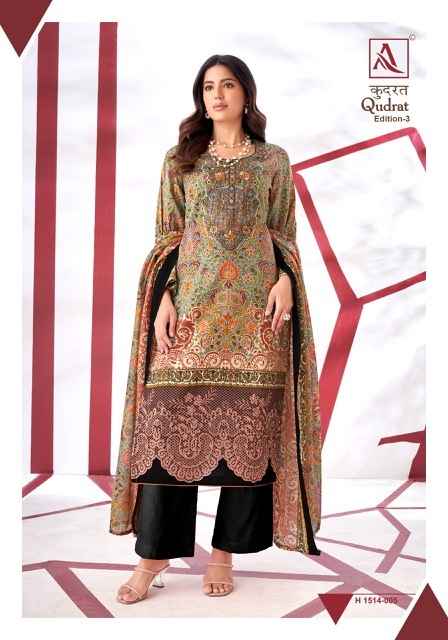Alok Qudrat Edition 3 Cotton Dress Material 8 pcs Catalogue