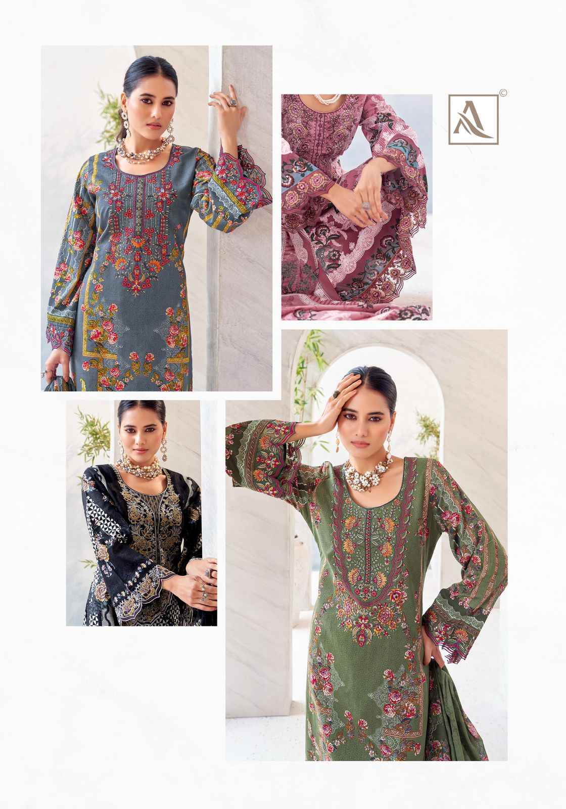Alok Qurbat Vol-15 Jam Cotton Dress Material (8 pcs Catalogue)