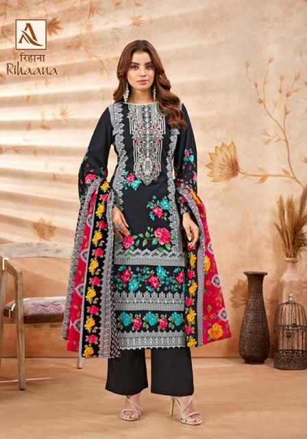 Alok Rihaana Cotton Dress Material 8 pcs Catalogue