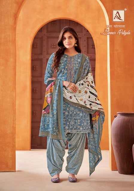 Alok Summer Patiyala Cotton Dress Material 6 pcs Catalogue