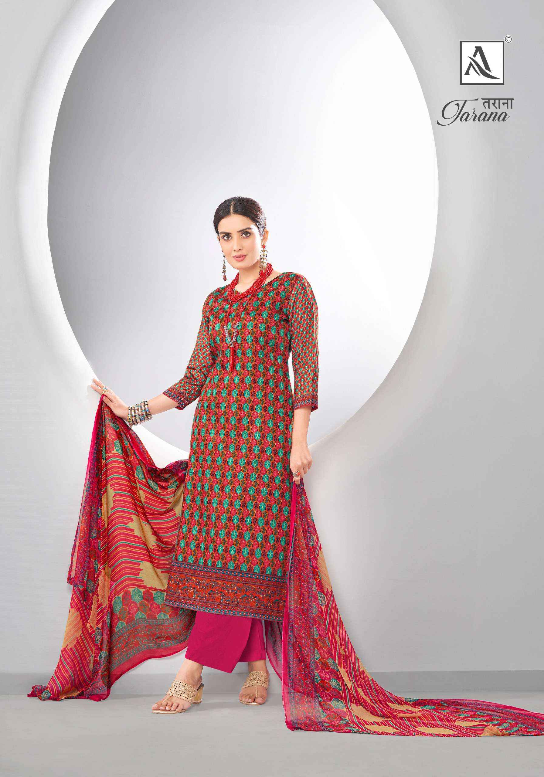 Alok Tarana Jam Cotton Dress Material 6 pcs Catalogue