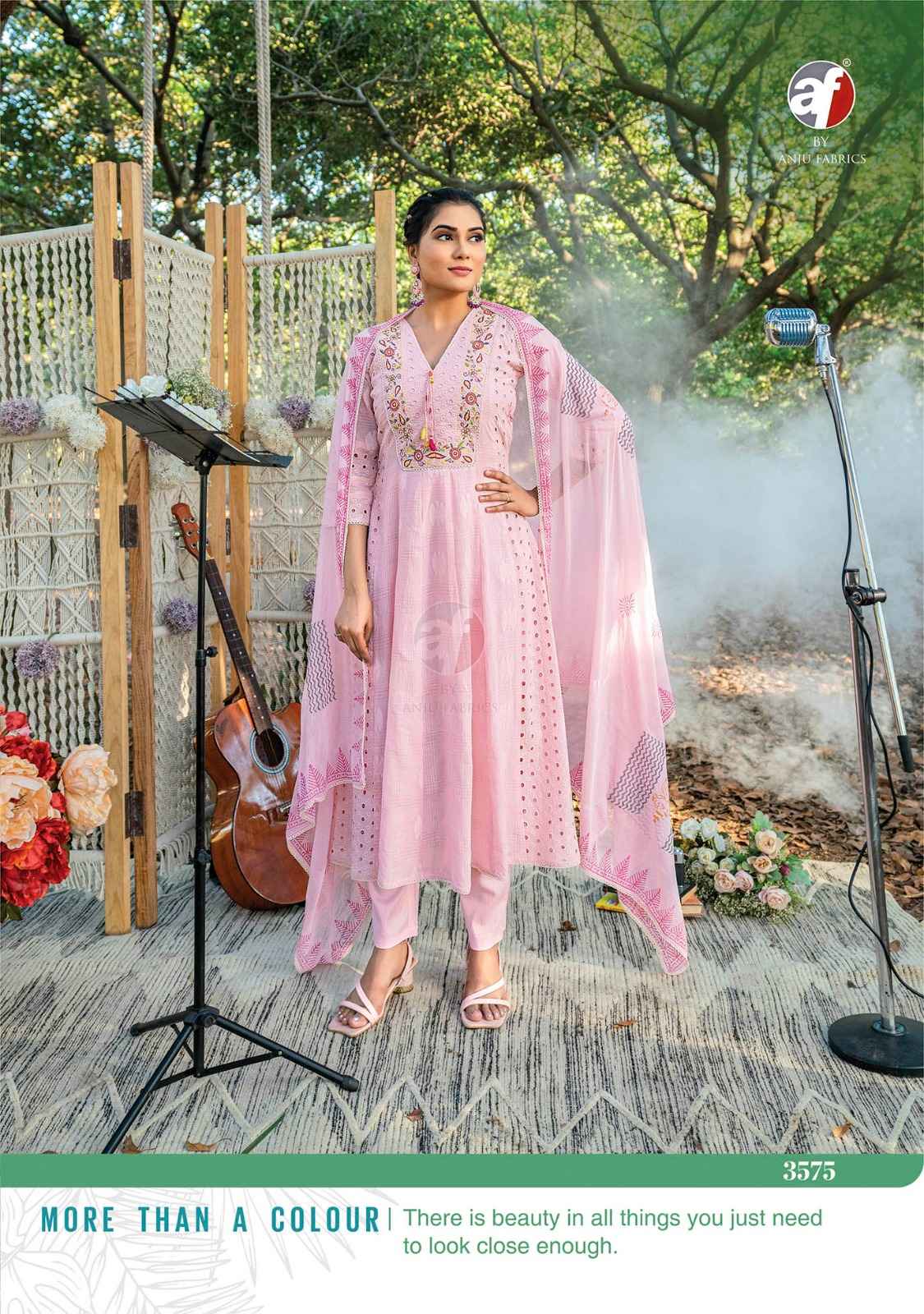 Anju Fabric Rhythm  Cotton Readymade Suit (5 Pc Catalog)