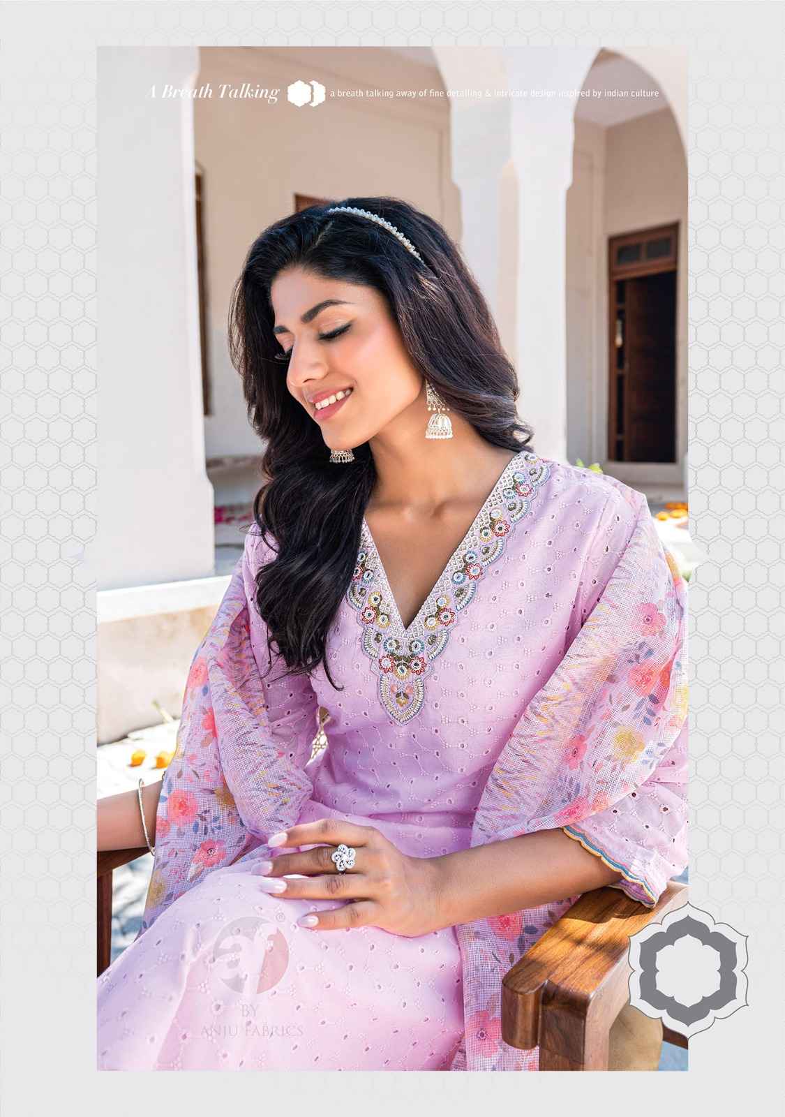 Anju Fabric Rich Lady Cotton Readymade Suit (6 Pc Catalog)