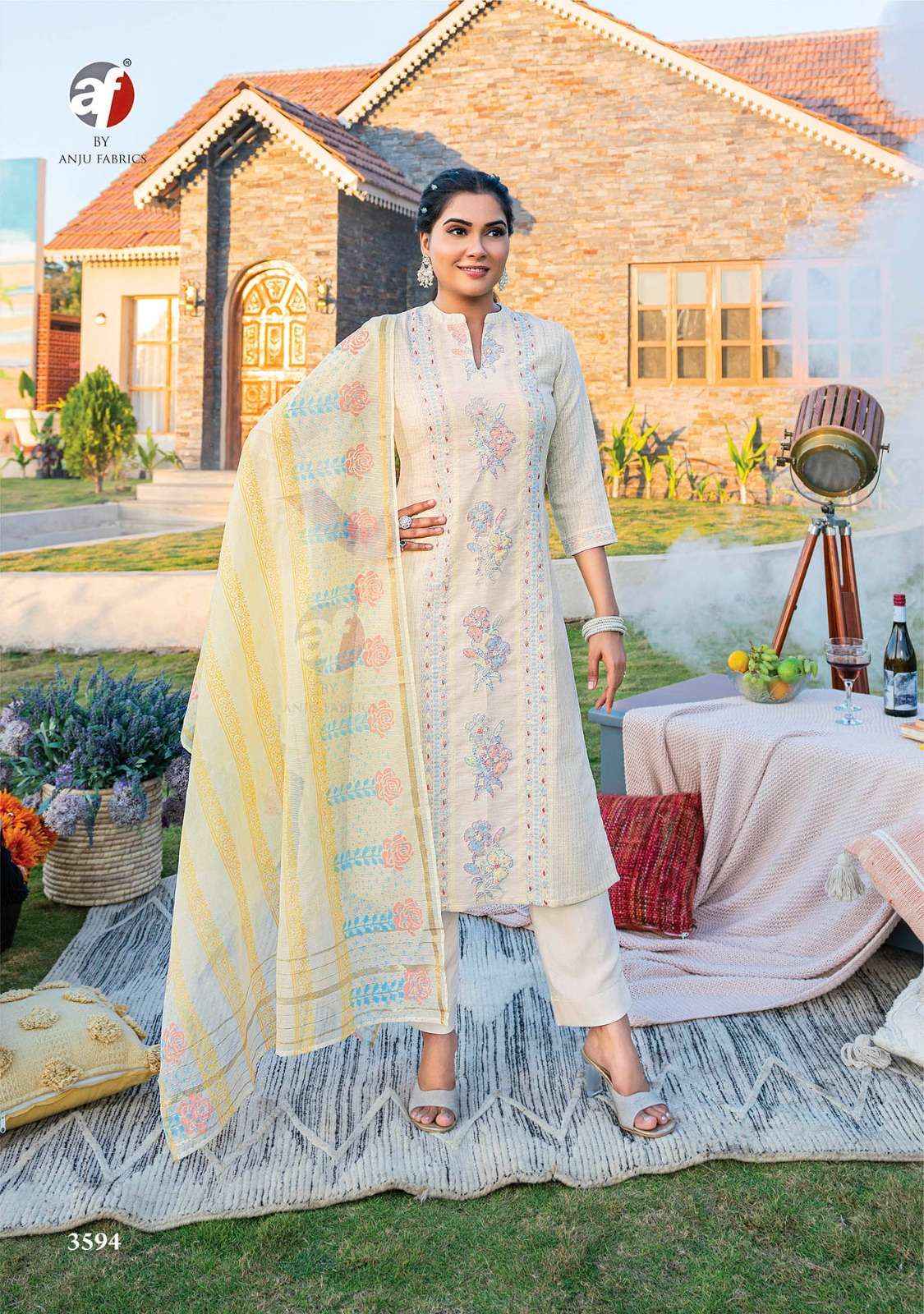 Anju Fabrics Fashion Point Vol 2 Cotton Kurti Combo 4 pcs Catalogue