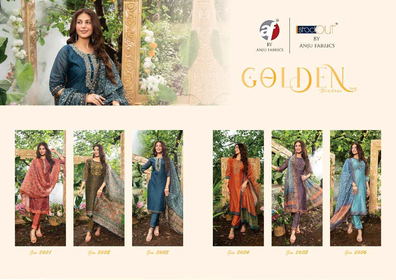 Anju Fabrics Golden Meadows Vol 2 Modal Kurti Combo 6 pcs Catalogue