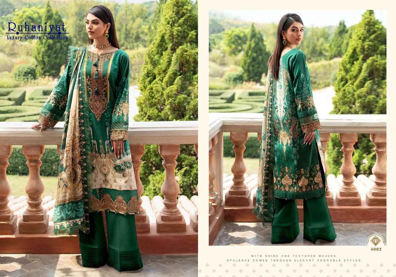 Asifa Nabeel Ruhaniyat Vol 4 Cotton Dress Material 6 pcs Catalogue