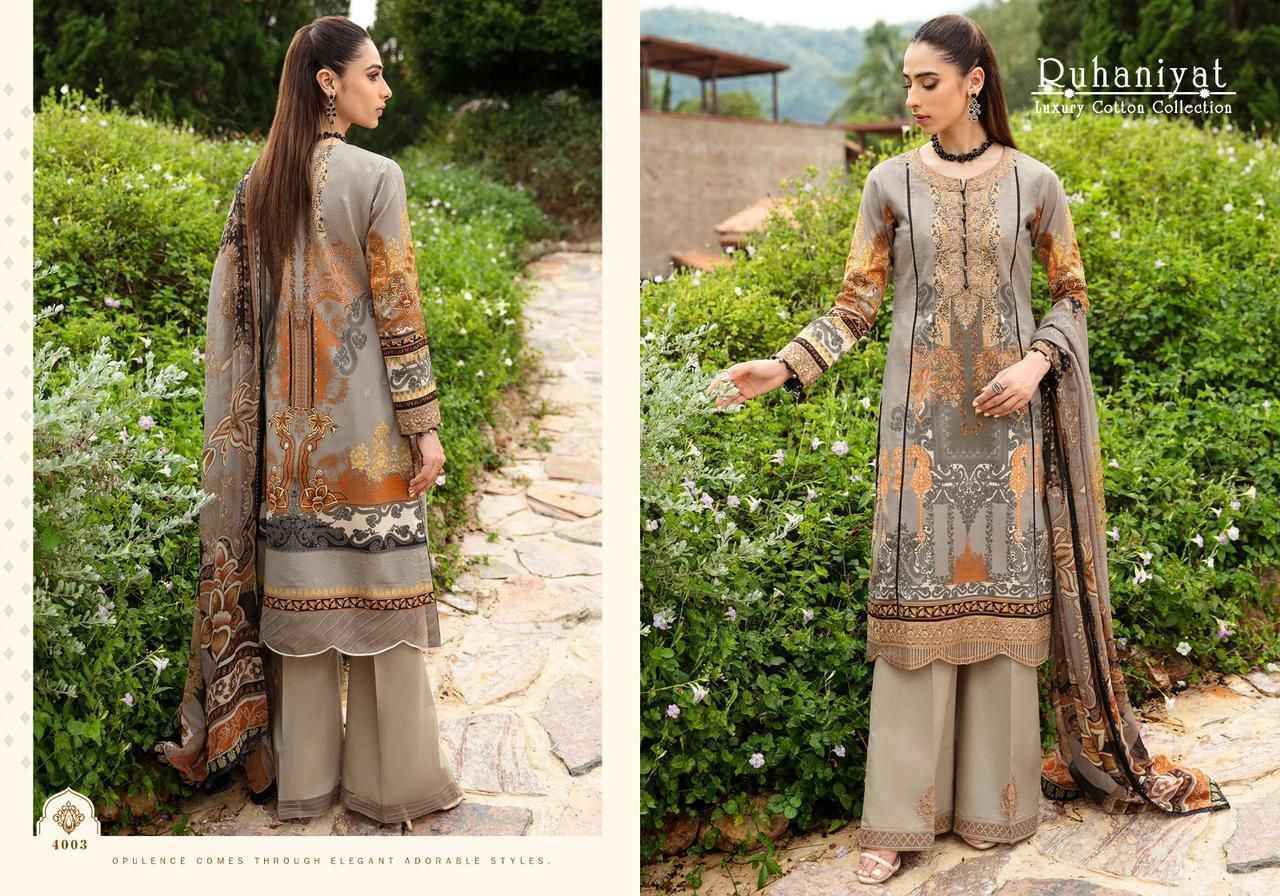 Asifa Nabeel Ruhaniyat Vol 4 Cotton Dress Material 6 pcs Catalogue