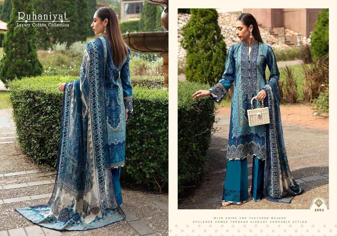 Asifa Nabeel Ruhaniyat Vol 4 Cotton Dress Material 6 pcs Catalogue