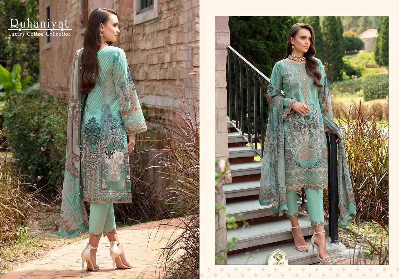 Asifa Nabeel Ruhaniyat Vol 4 Cotton Dress Material 6 pcs Catalogue