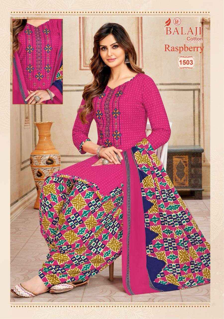 Balaji Cotton Raspberry Vol 15 Cotton Dress Material 12 pcs Catalogue