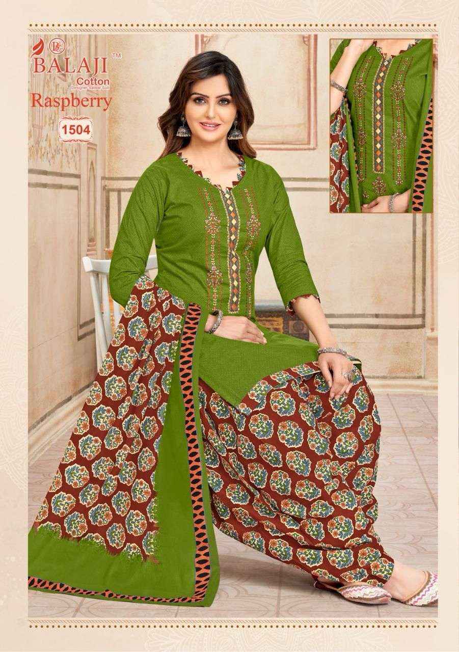 Balaji Cotton Raspberry Vol 15 Cotton Dress Material 12 pcs Catalogue