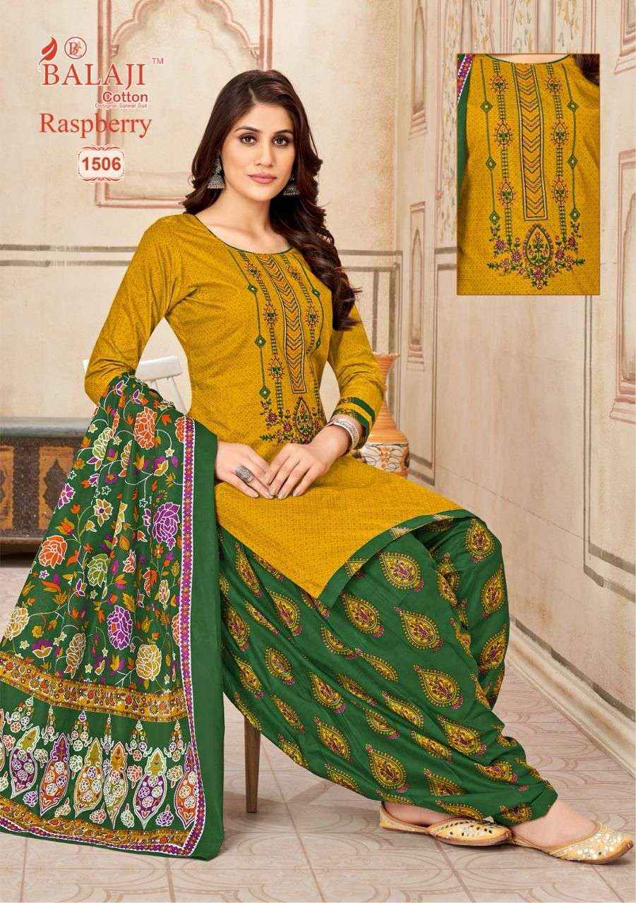 Balaji Cotton Raspberry Vol 15 Cotton Dress Material Online Ladies Dress Wholesaler