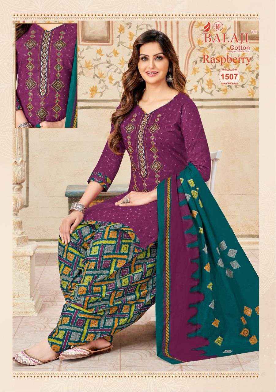 Balaji Cotton Raspberry Vol 15 Cotton Dress Material 12 pcs Catalogue