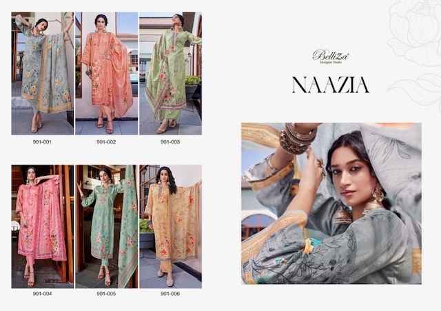 Belliza Naazia Cotton Dress Material 6 pcs Catalogue