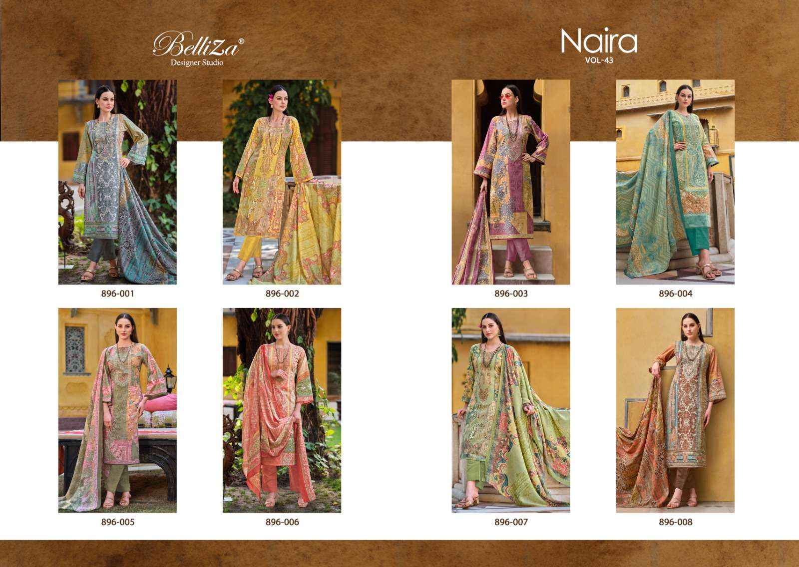 Belliza Naira Vol 43 Cotton Dress Material 8 pcs Catalogue