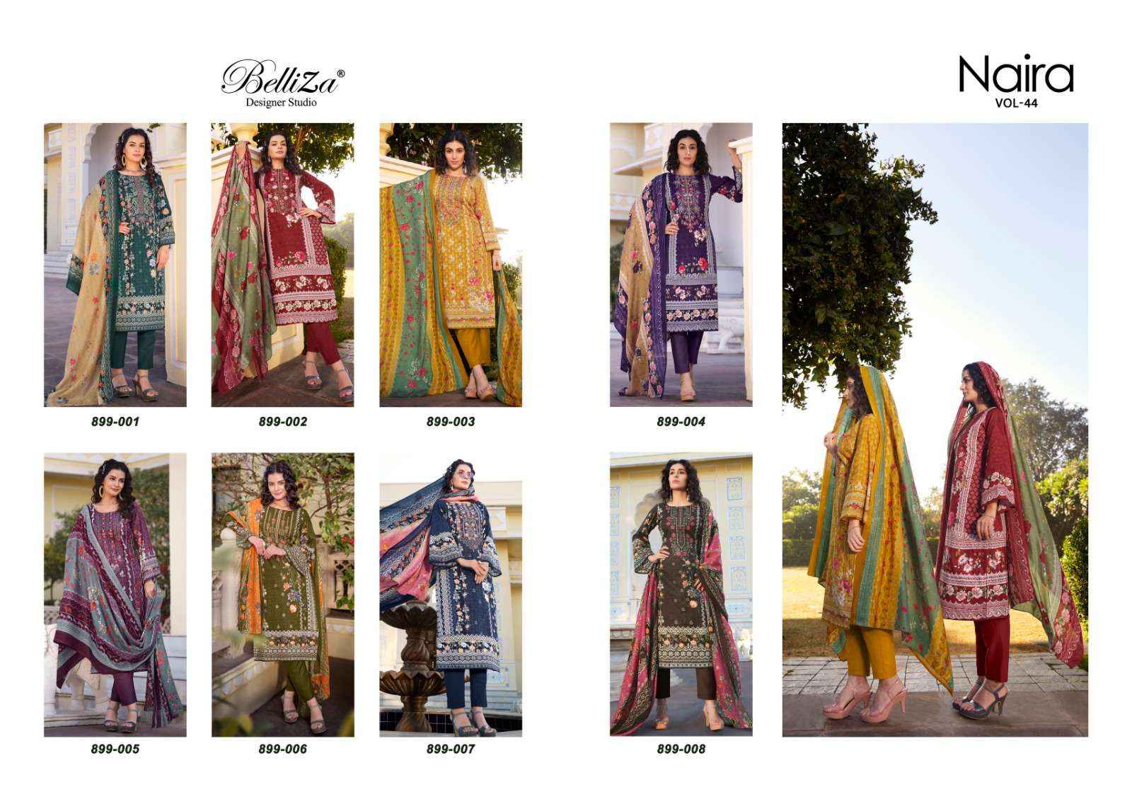 Belliza Naira Vol 44 Cotton Dress Material 8 pcs Catalogue