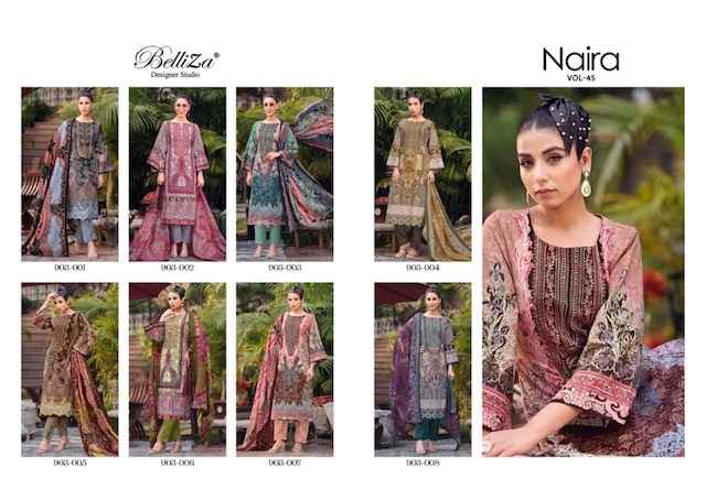 Belliza Naira Vol 45 Cotton Dress Material 8 pcs Catalogue