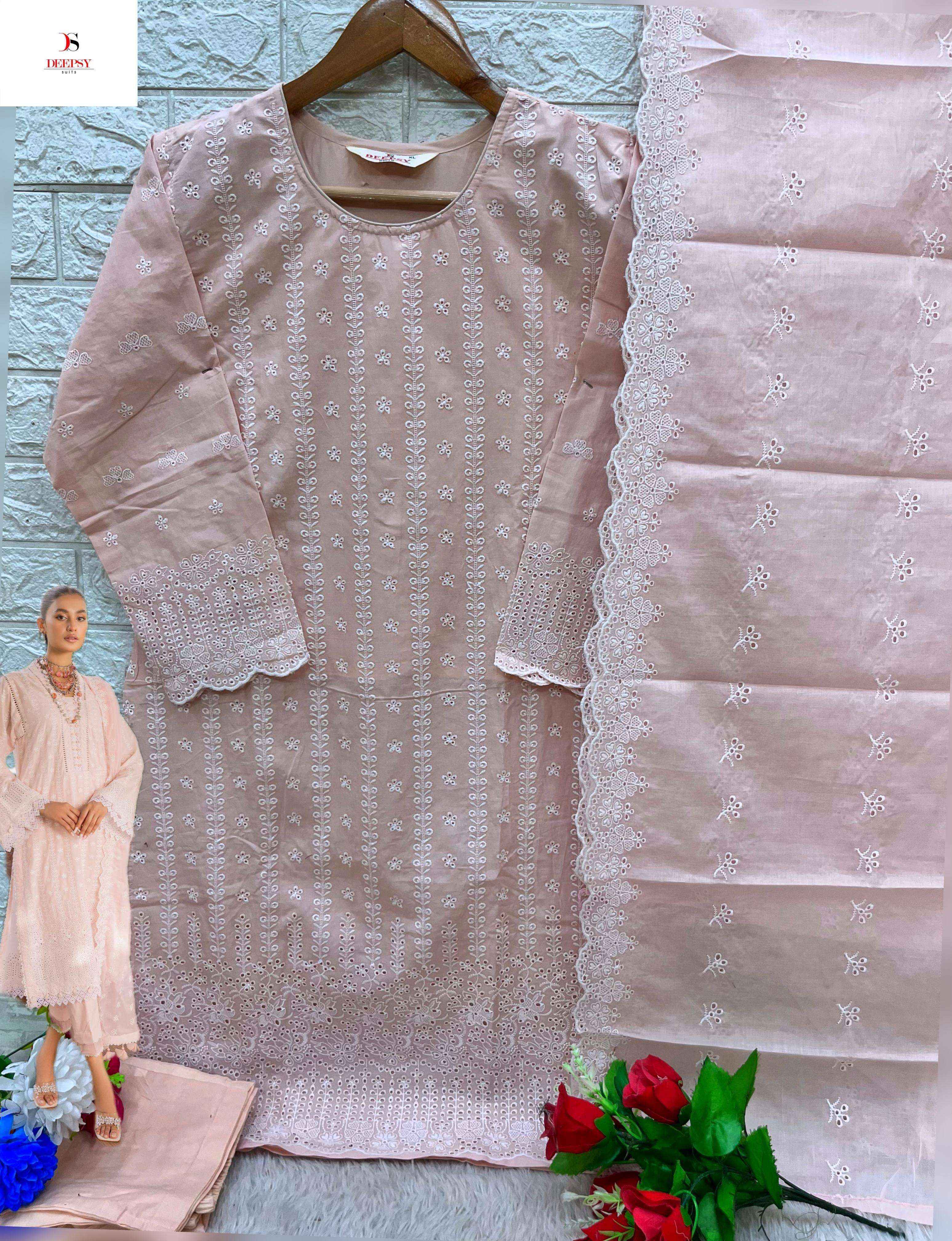 Deepsy Adans Libas Inlays 24 Vol 2 Readymade Cotton Dress 5 pcs Catalogue