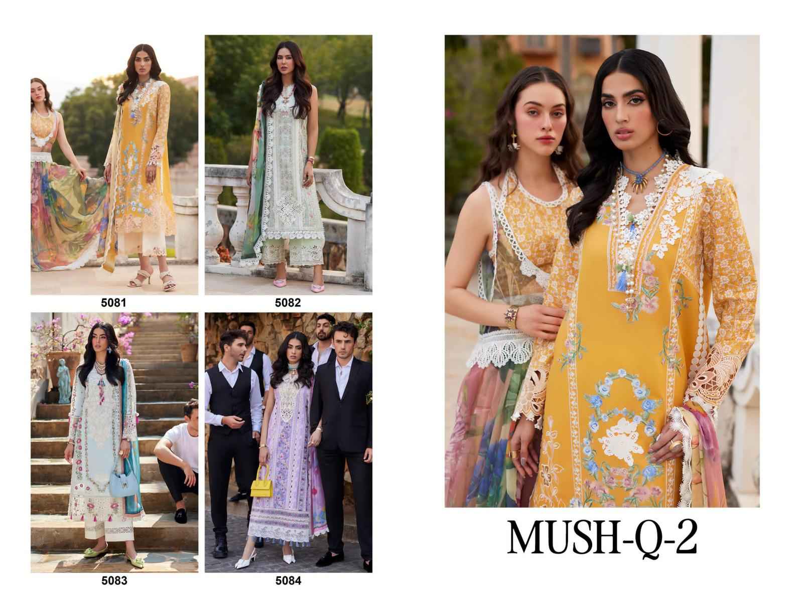 Deepsy Mush-Q-2 Cotton Dress Material 4 pcs Catalogue