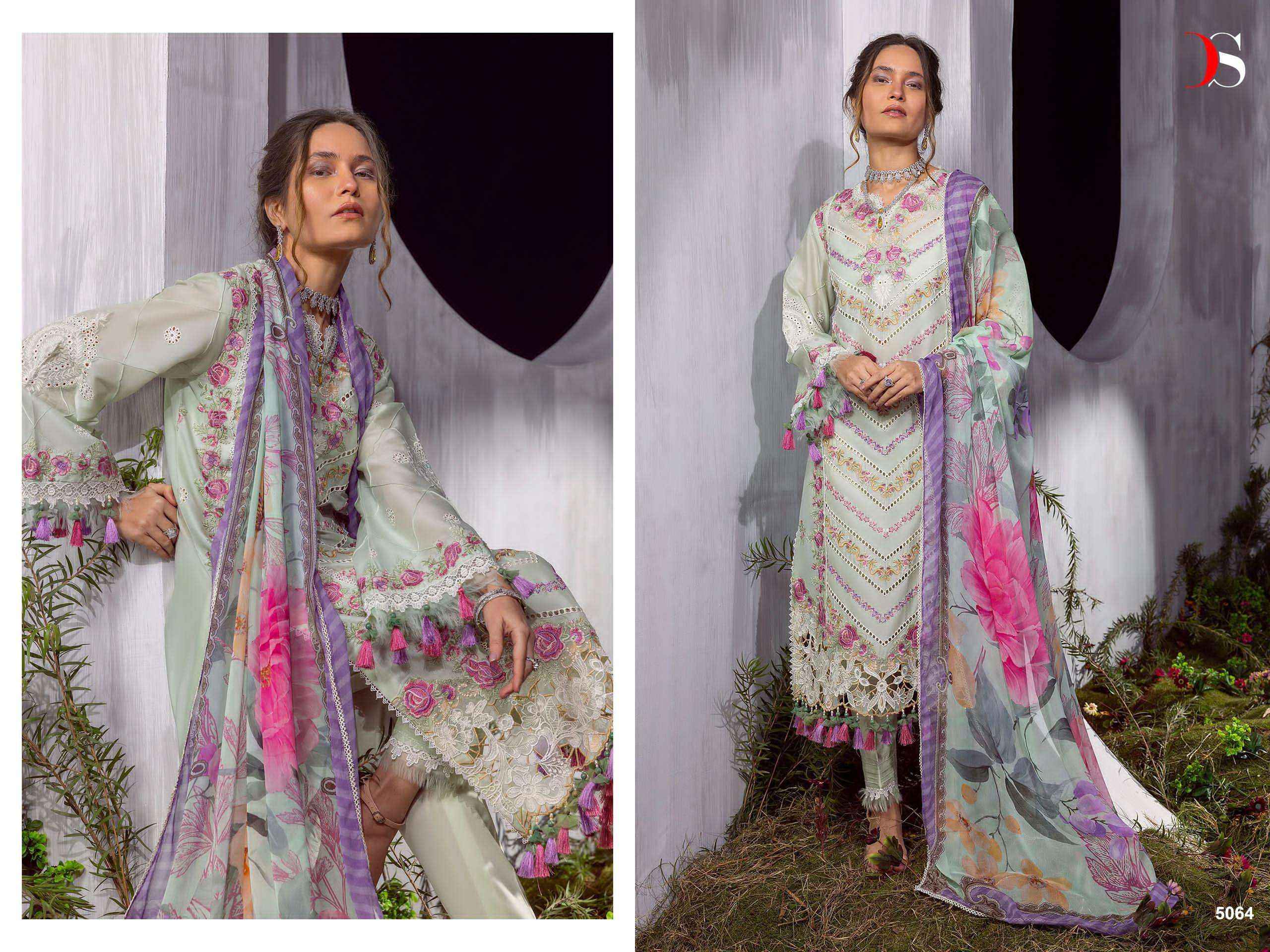 Deepsy Sana Safinaz Vol 2 Cotton Dress Material 5 pcs Catalogue