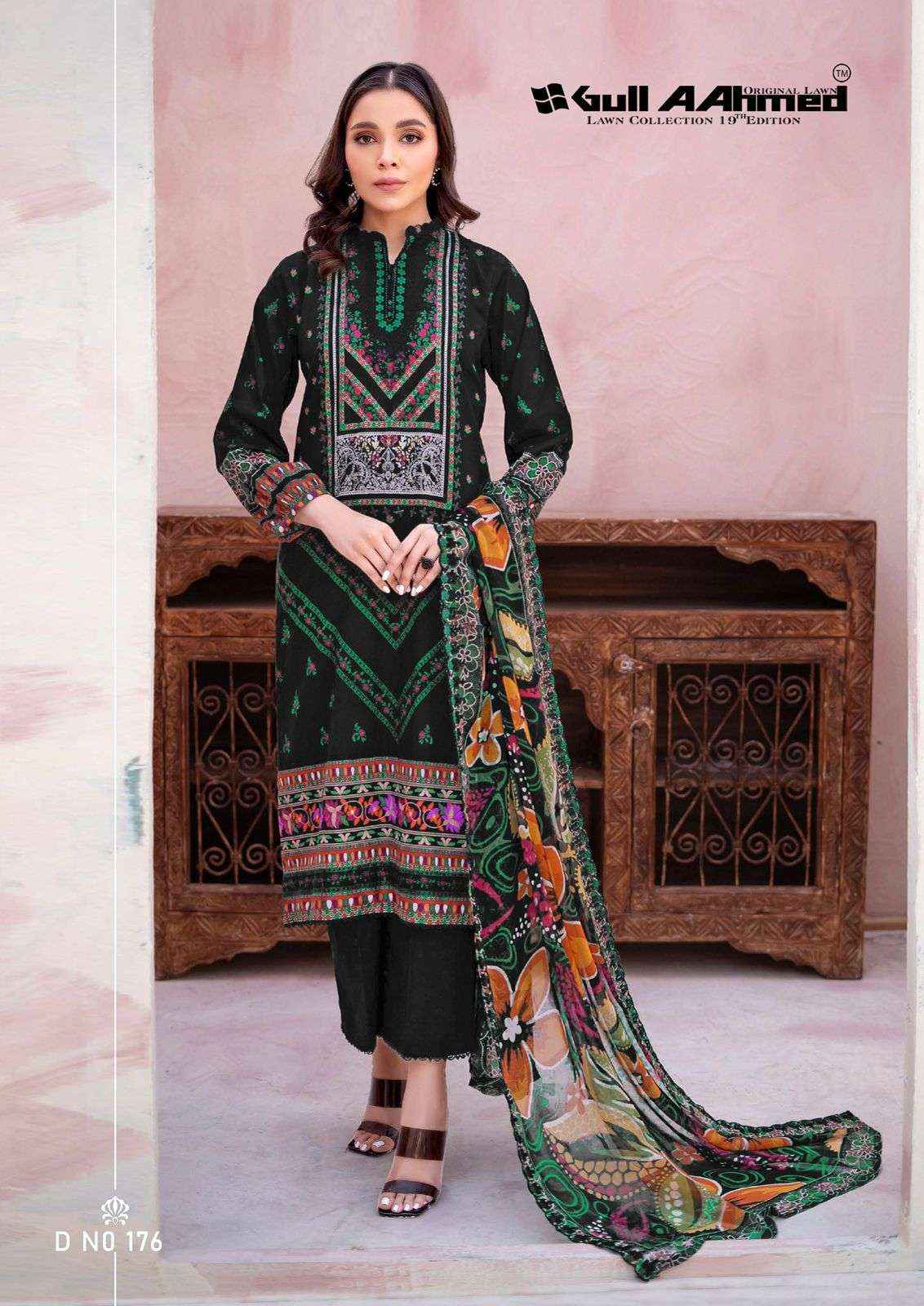 Gull Aahmed Lawn Collection Vol 19 Lawn Cotton Dress Material Best Ladies Dress Wholesaler