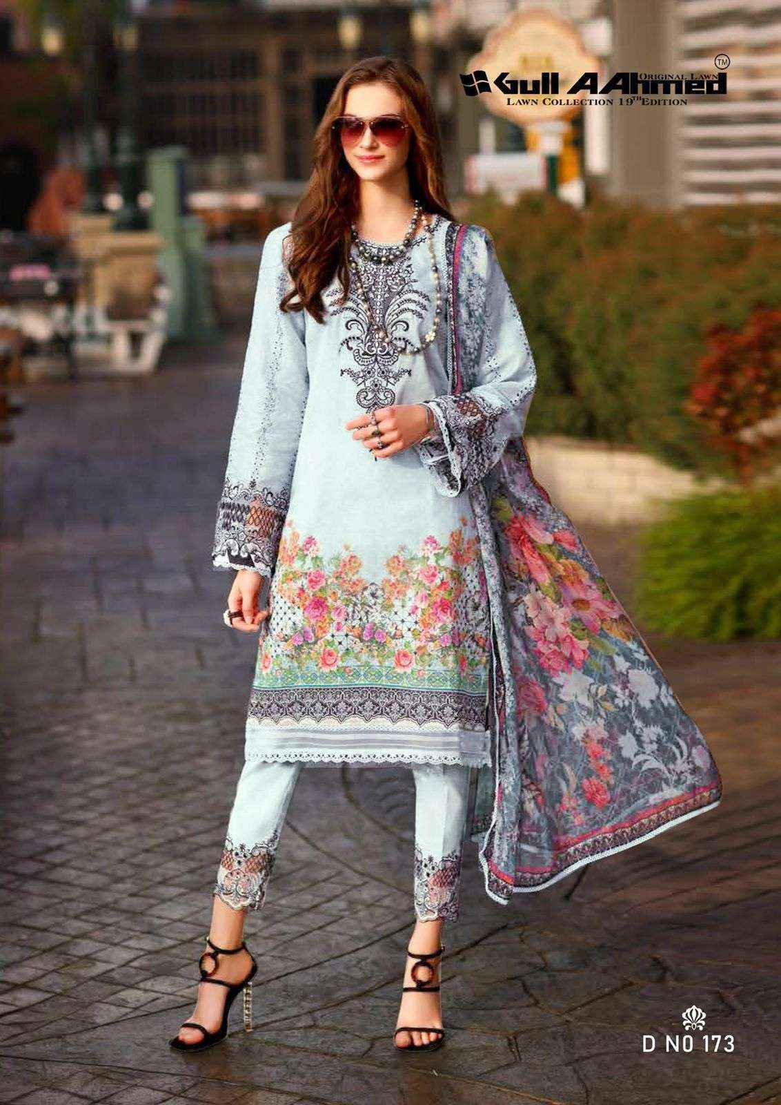 Gull Aahmed Lawn Collection Vol 19 Lawn Cotton Dress Material Best Ladies Dress Wholesaler