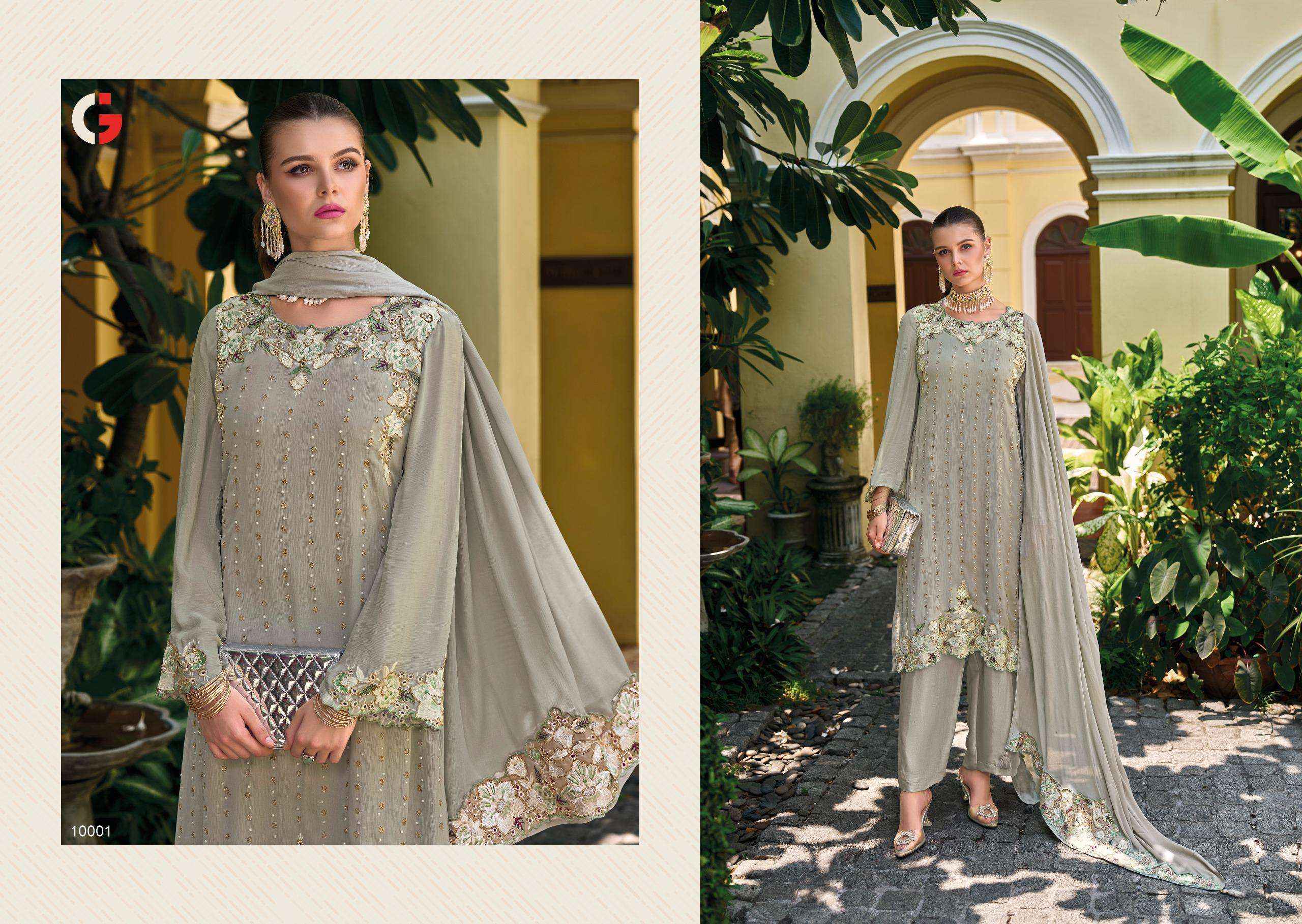 Gull Jee Ishq Murshid Chinon Dress Material 6 pcs Catalogue