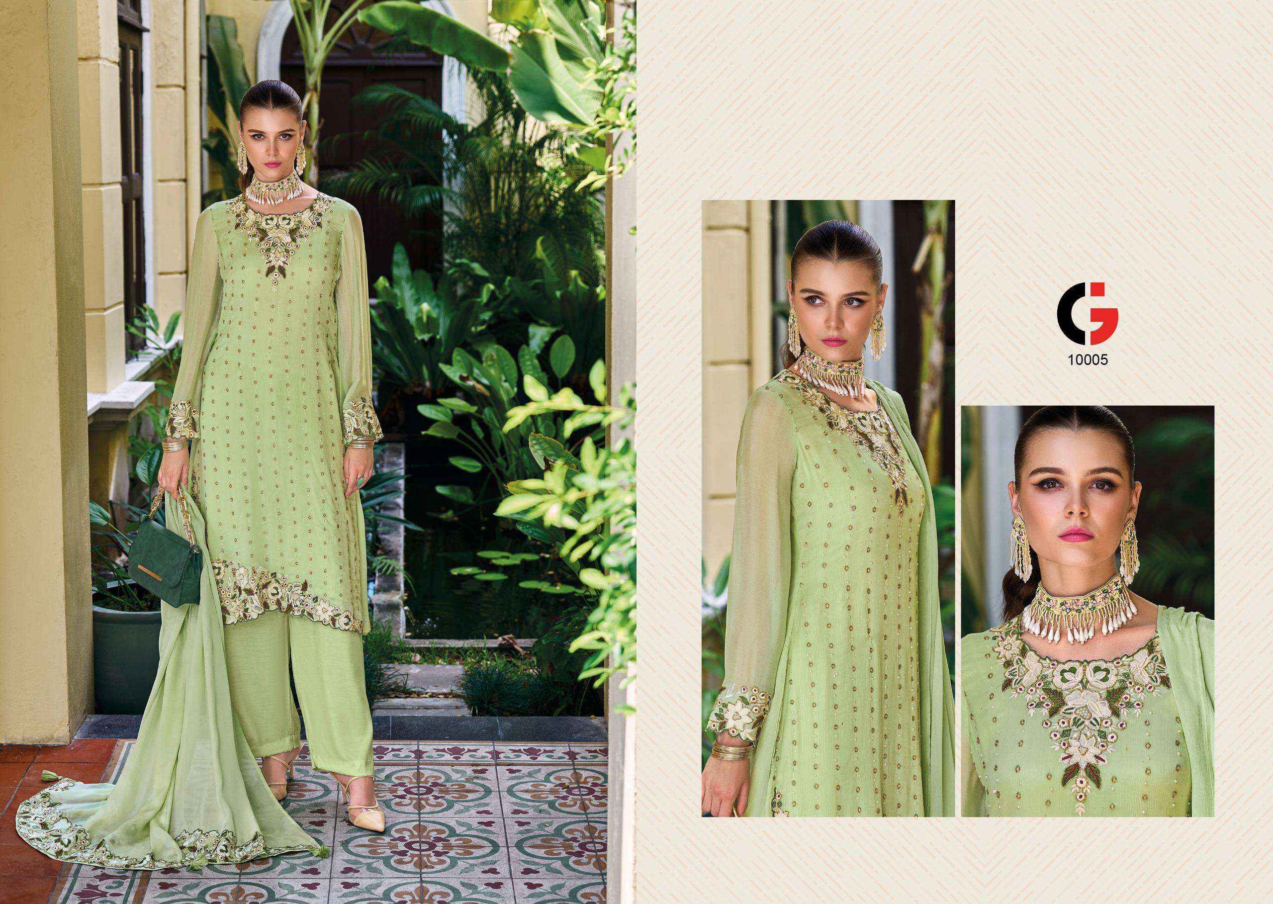 Gull Jee Ishq Murshid Chinon Dress Material 6 pcs Catalogue