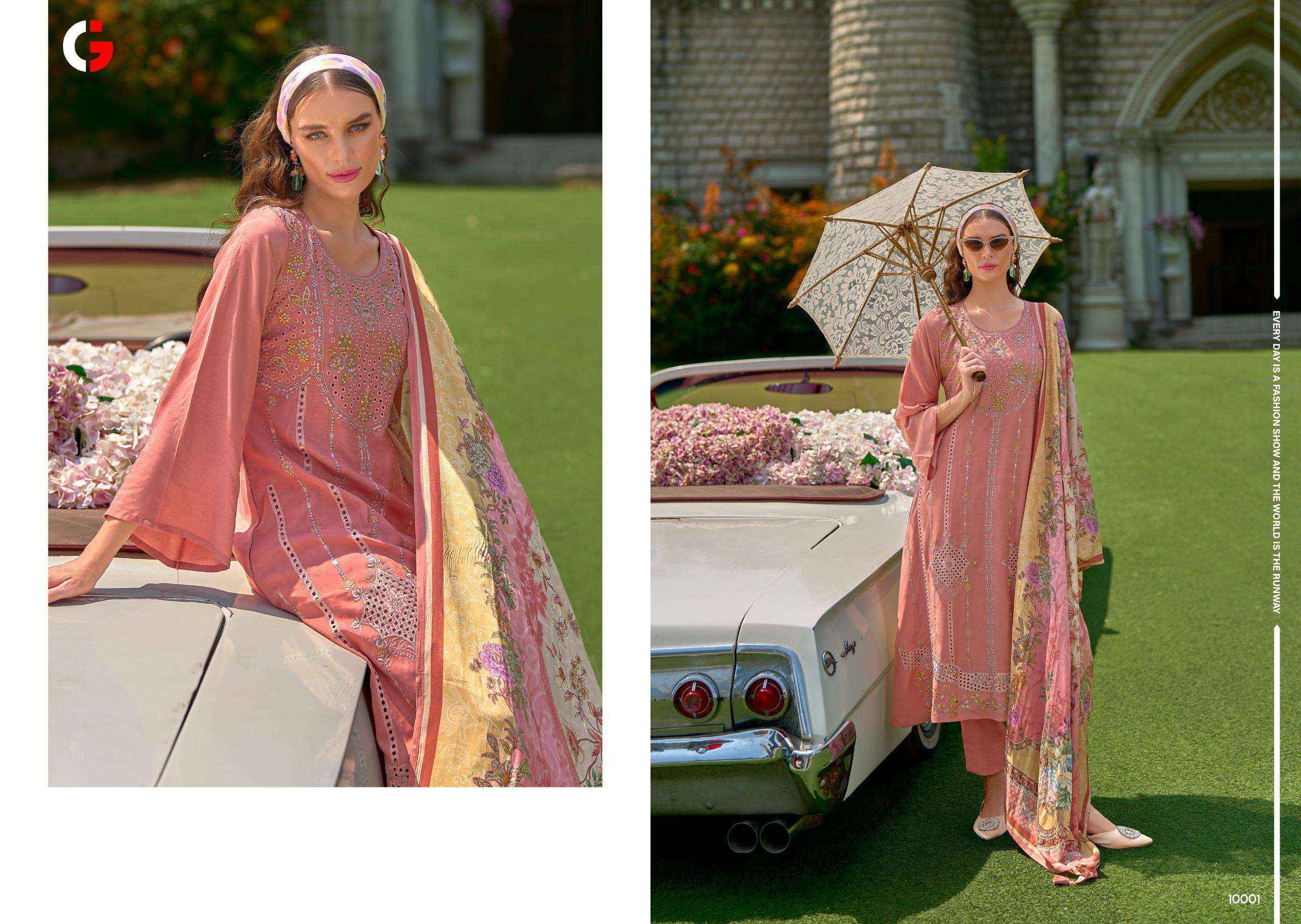 Gull Jee Zariha Muslin Dress Material 6 pcs Catalogue