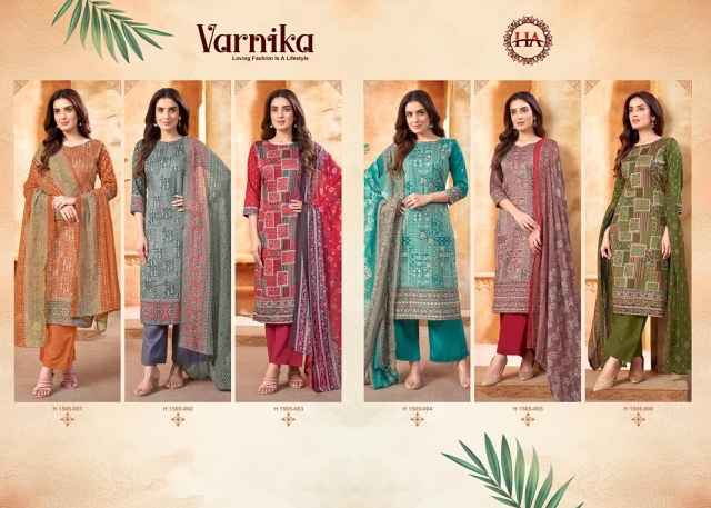 Harshit Fashion Varnika Cotton Dress Material 6 pcs Catalogue