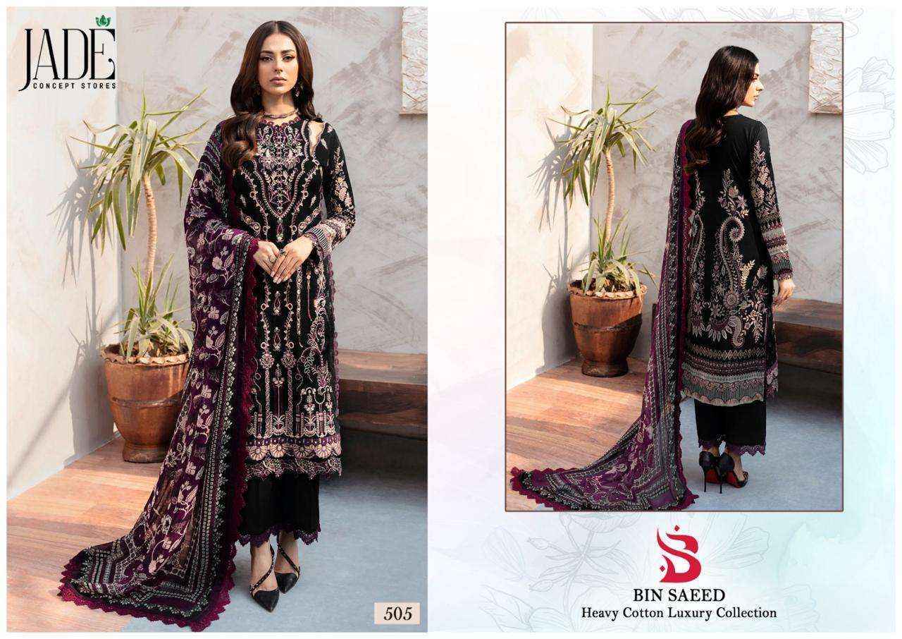 Jade Bin Saeed Heavy Luxury Vol 5 Readymade Cotton Dress 6 pcs Catalogue