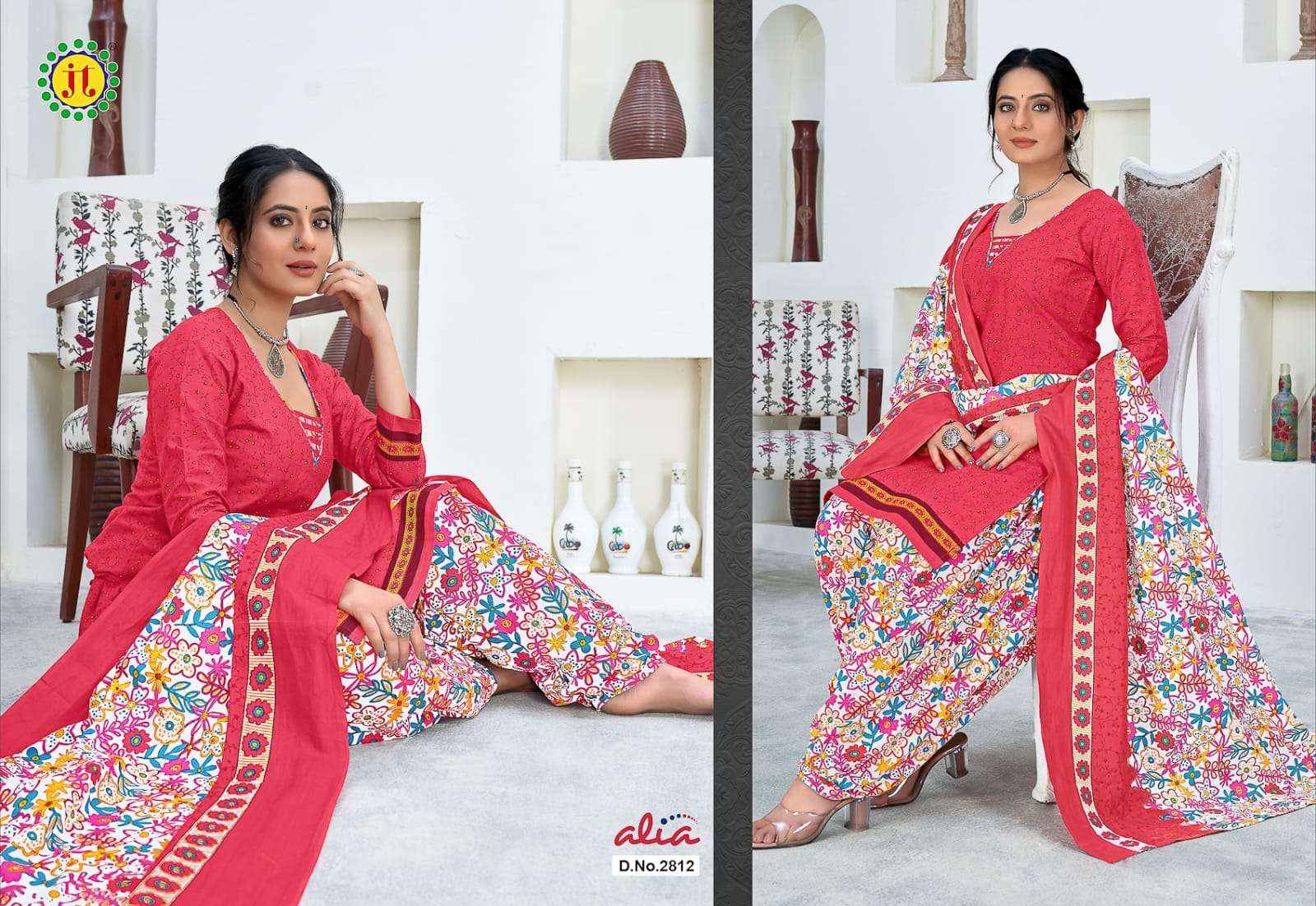 Jamatmal Tilokchand Alia Vol 28 Cotton Dress Material 15 pcs Catalogue