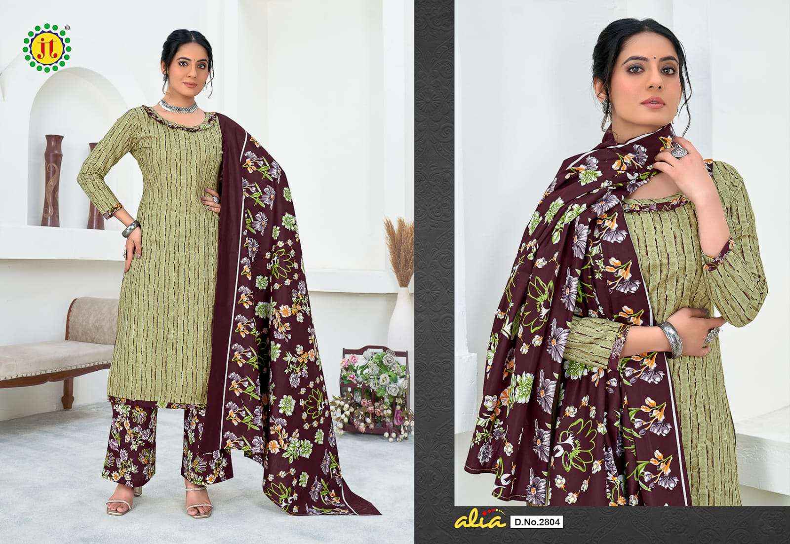 Jamatmal Tilokchand Alia Vol 28 Cotton Dress Material 15 pcs Catalogue
