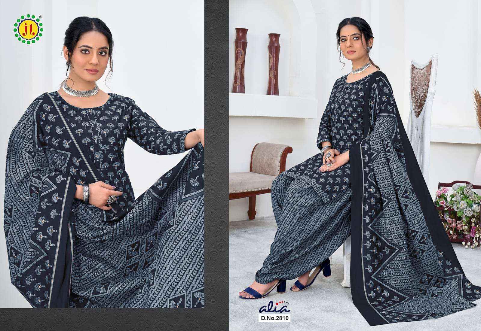Jamatmal Tilokchand Alia Vol 28 Cotton Dress Material 15 pcs Catalogue