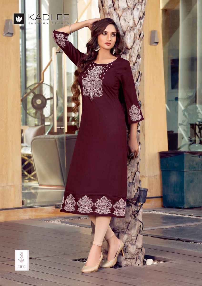 Kadlee Mastani Rayon Kurti 4 pcs Catalogue