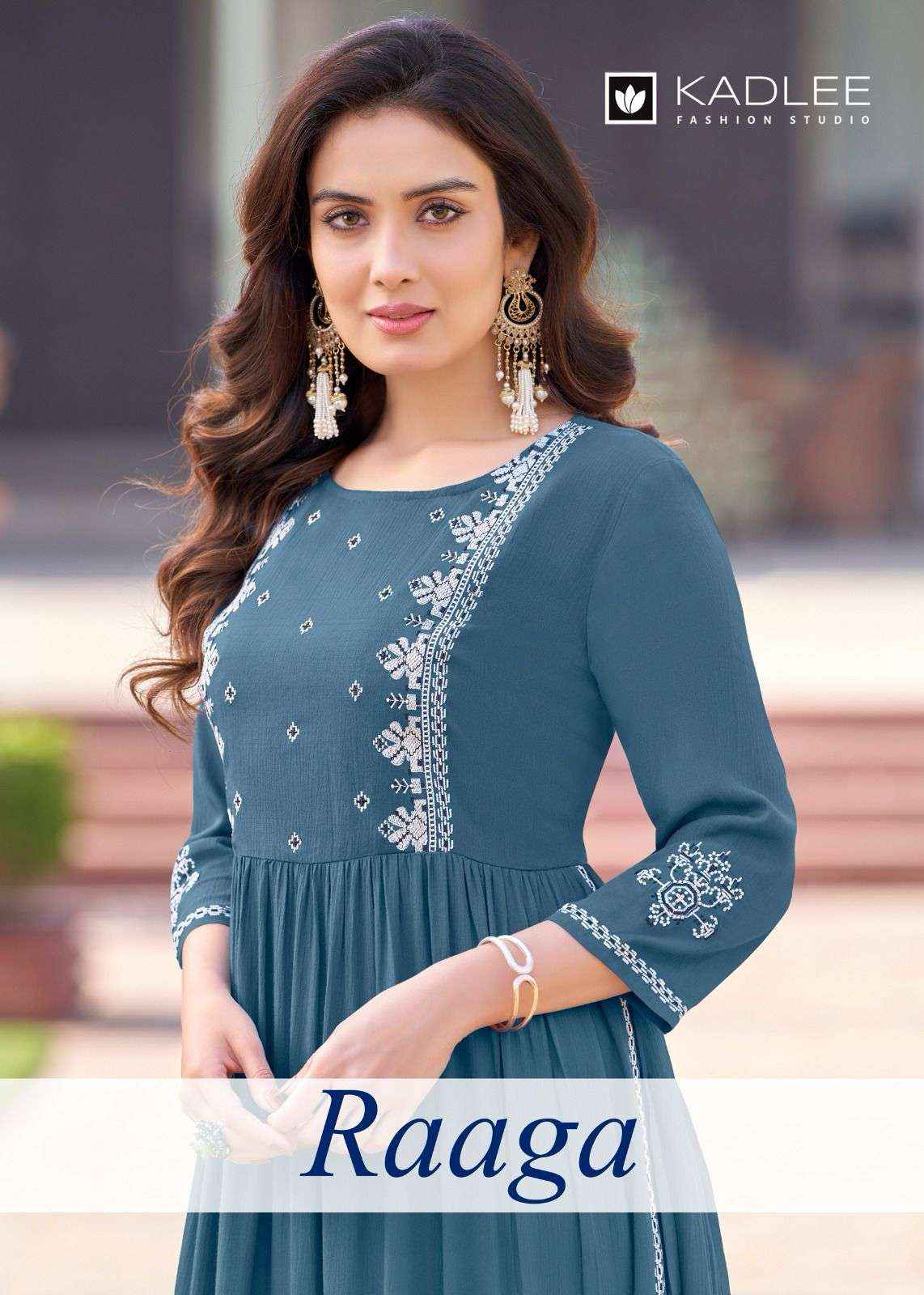 Kadlee Raaga Rayon Kurti 4 pcs Catalogue