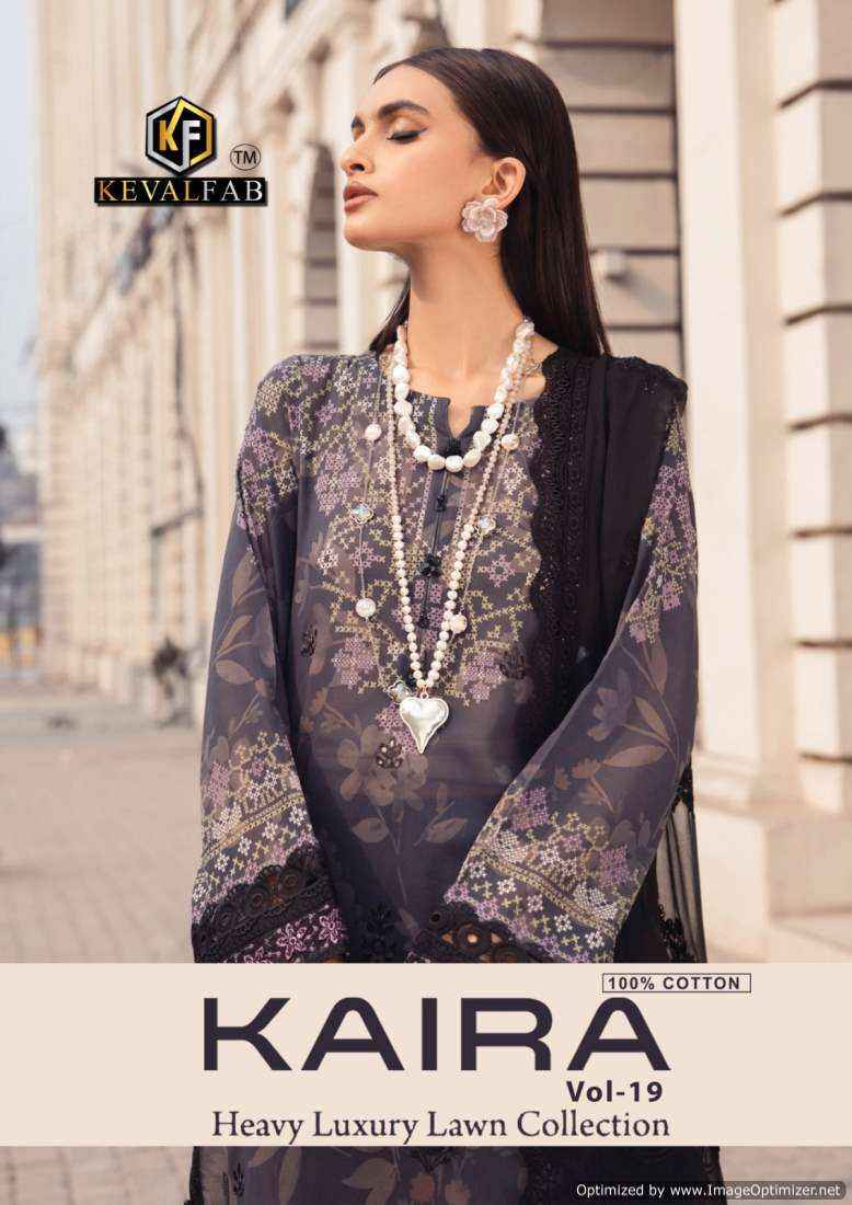 Keval Fab Kaira Vol 19 Cotton Dress Material 6 pcs Catalogue