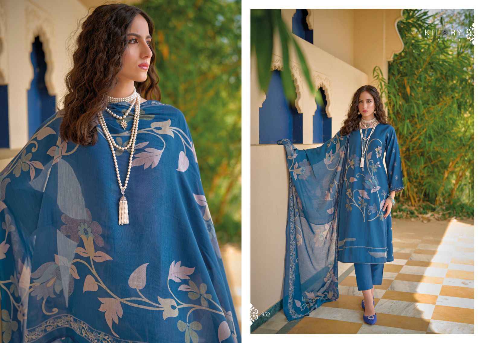 Kilory Trendz Zarina New Viscose Dress Material 8 pcs Catalogue