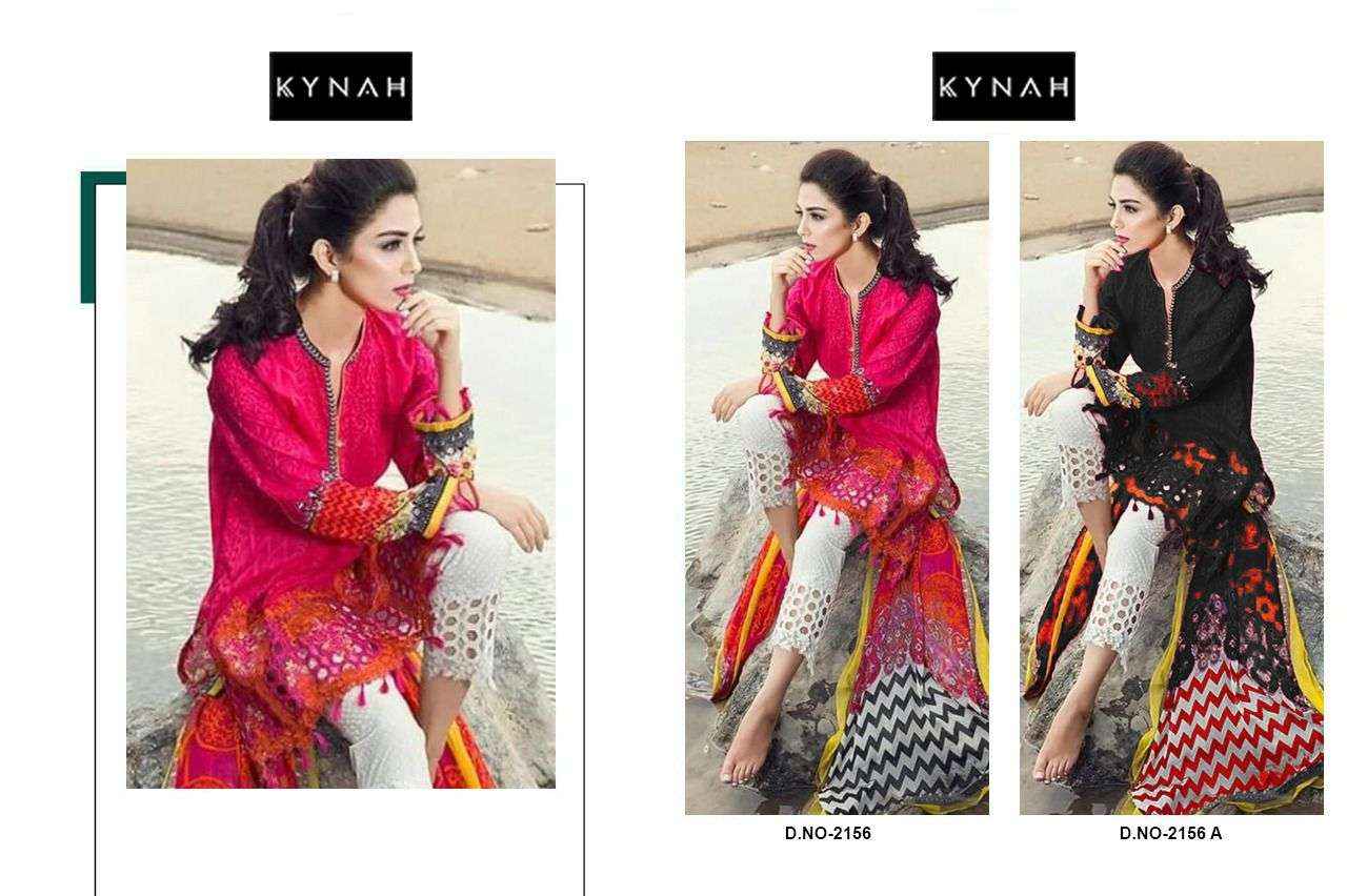 Kynah Maria B Red Rose D No 2156 Cotton Dress Material 2 pcs Catalogue