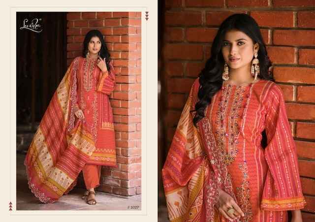 Levisha Binsaeed Cambric Cotton Dress Material 6 pcs Catalogue