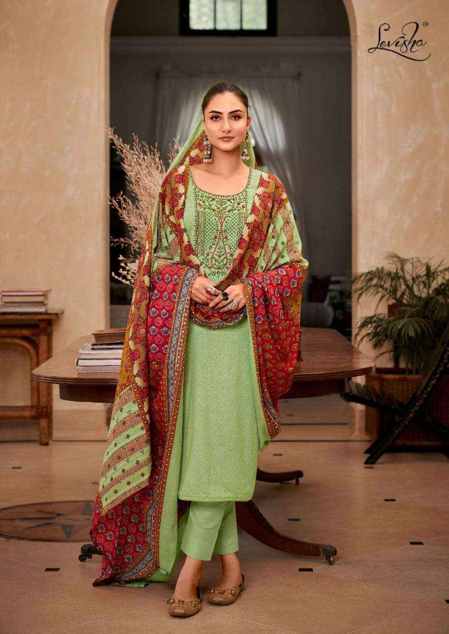 Levisha Panihari Cotton Dress Material 8 pcs Catalogue