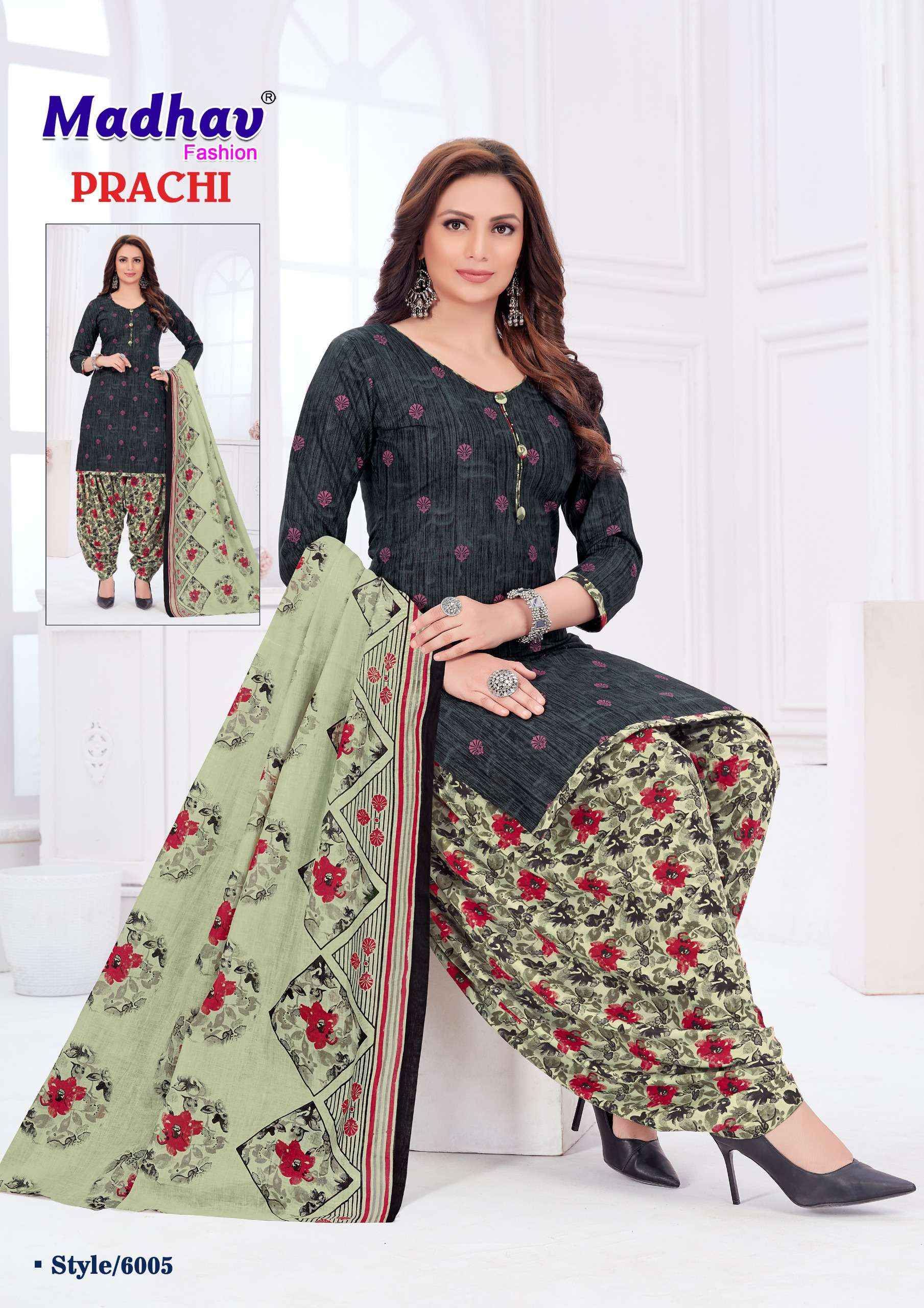 Madhav Fashion Prachi Vol 6 Cotton Dress Material 10 pcs Catalogue