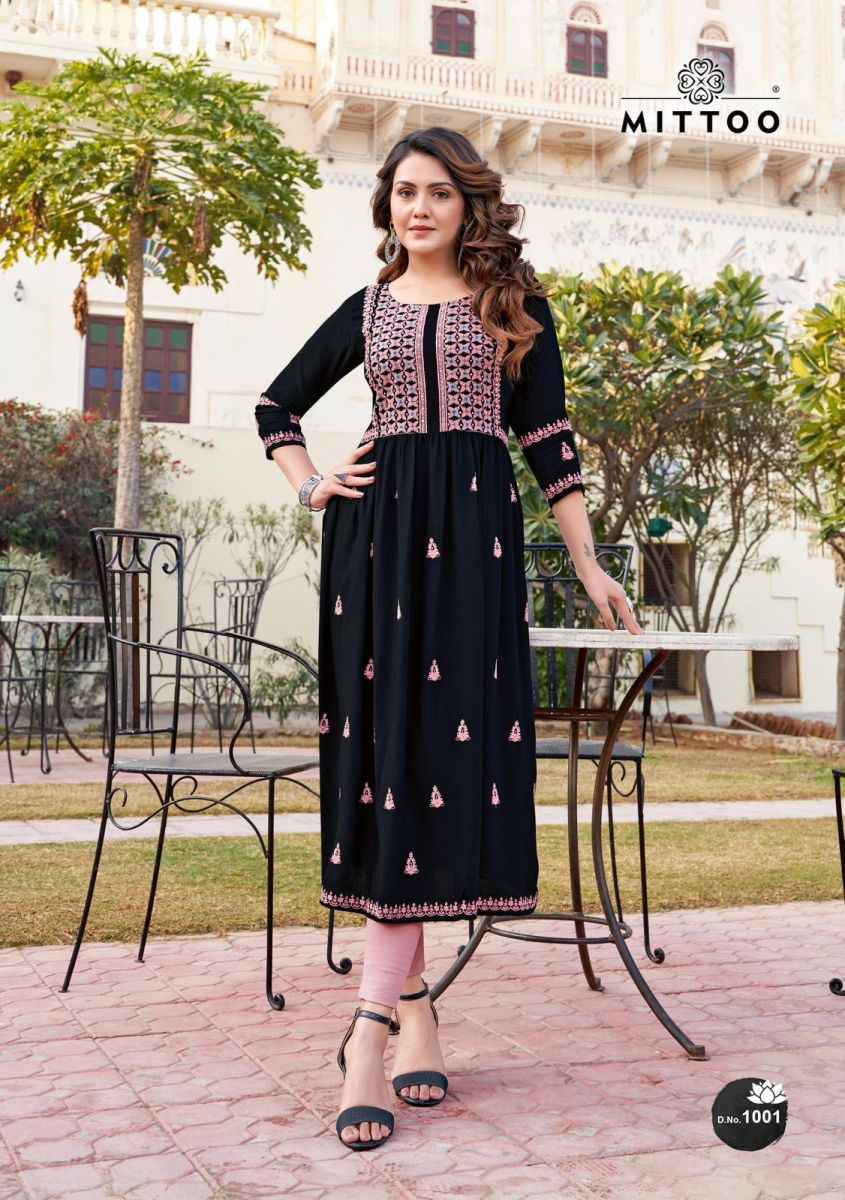 Mittoo Paaneri Rayon Kurti 4 pcs Catalogue