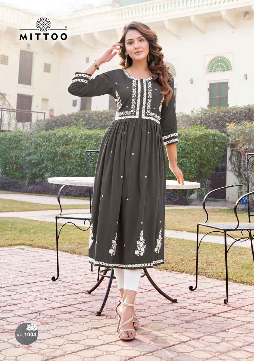 Mittoo Paaneri Rayon Kurti 4 pcs Catalogue