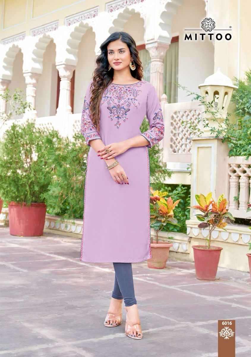 Mittoo Rihana Vol 3 Rayon Kurti 6 pcs Catalogue