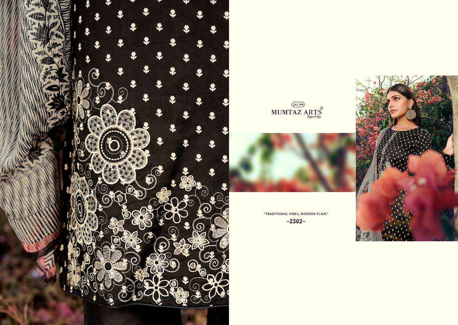 Mumtaz Arts Fanaa Jam Satin Dress Material 4 pcs Catalogue