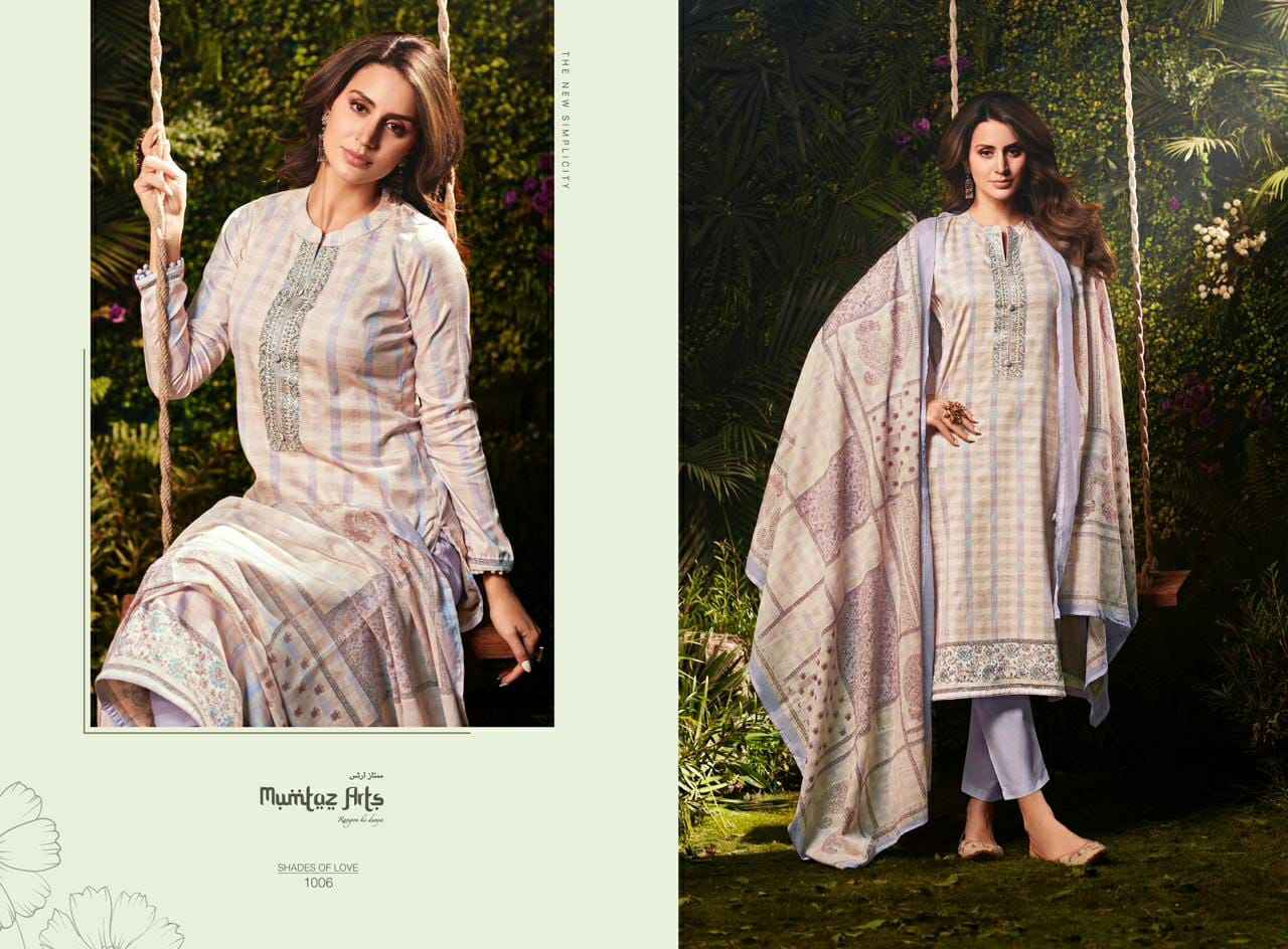 Mumtaz Arts Shades Of Love Pure Viscose Dress Material (6 pcs Catalogue)