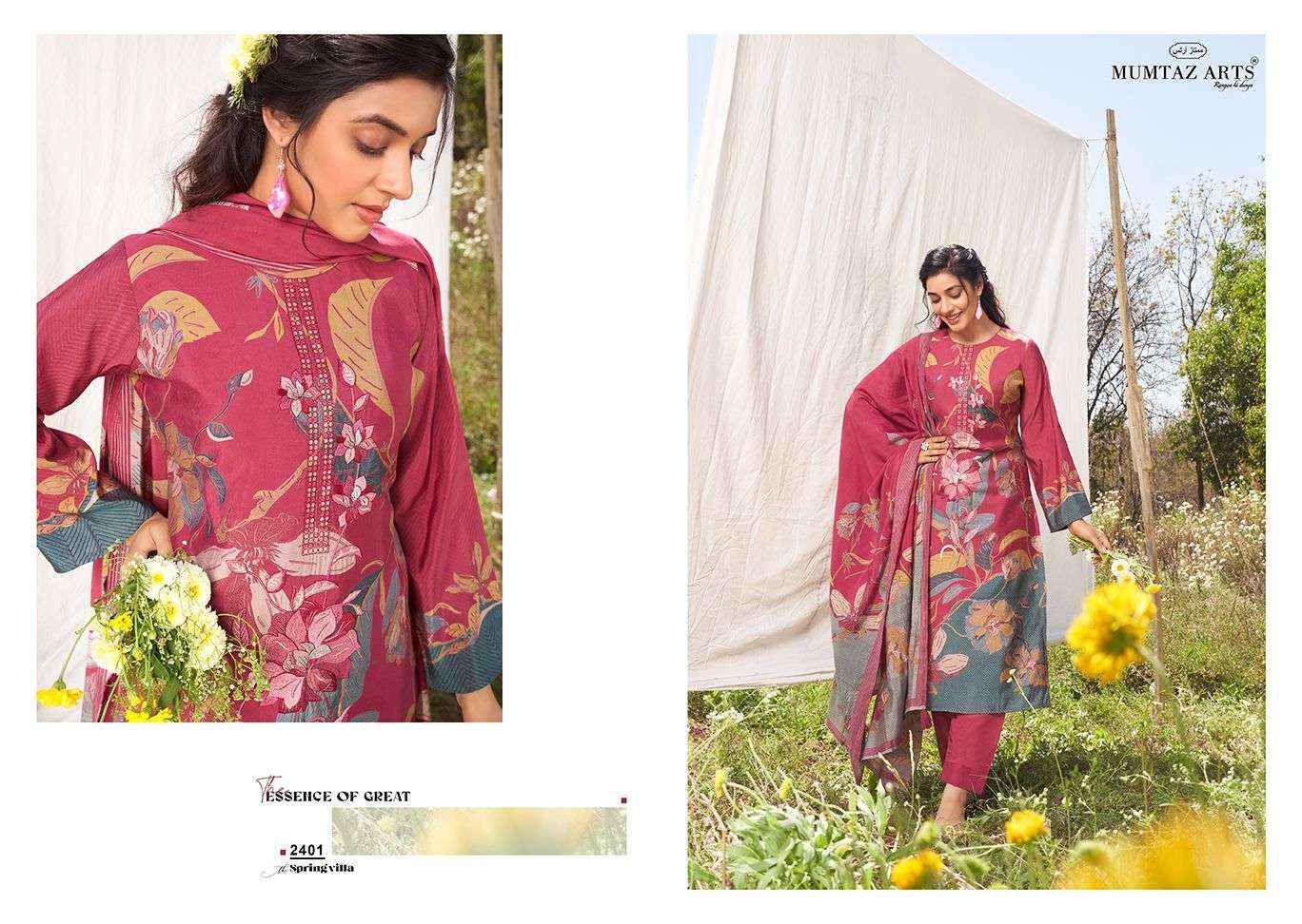 Mumtaz Arts Spring Villa Viscose Dress Material 4 pcs Catalogue